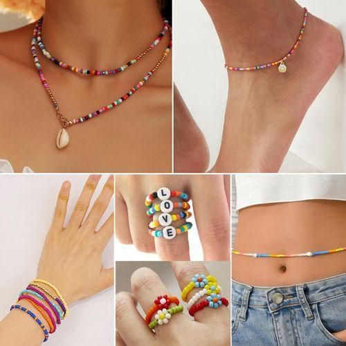 24 Slot Bead Bracelet Making Kit  Box Beads for Jewelry Making Handmade DIY Bracelets and Necklace