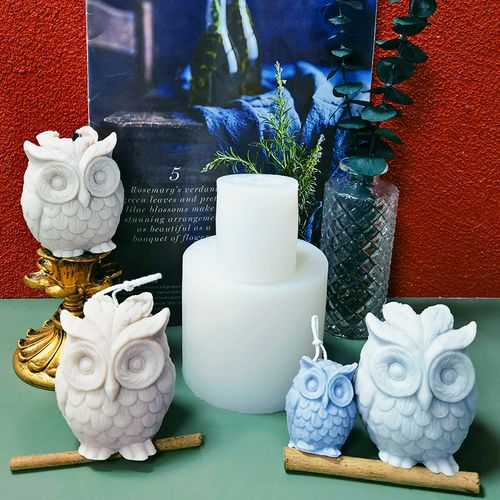 Cute Large Owl Silicone Candle Mold Diy Animal Candle Wax Making Supplies Chocolate Soap Resin Mold S Craft Home Decor