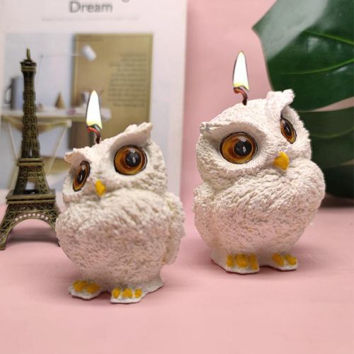 Cute Large Owl Silicone Candle Mold Diy Animal Candle Wax Making Supplies Chocolate Soap Resin Mold S Craft Home Decor