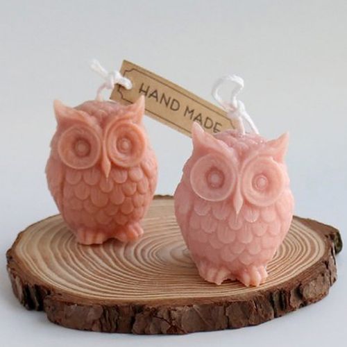 Cute Large Owl Silicone Candle Mold Diy Animal Candle Wax Making Supplies Chocolate Soap Resin Mold S Craft Home Decor