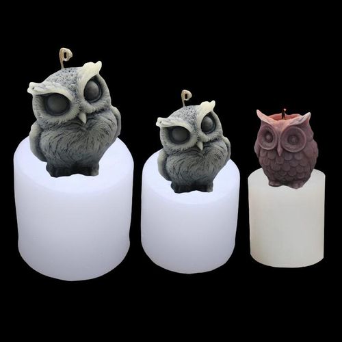 Cute Large Owl Silicone Candle Mold Diy Animal Candle Wax Making Supplies Chocolate Soap Resin Mold S Craft Home Decor