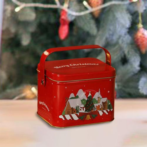 Christmas Gift Tins Multifunctional Small Packaging Red