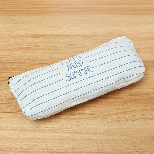 1 Pc Words Canvas School Pencil Case Stationery Storage Organizer Pen Bags Pouch Kawaii Pencil Bag Escolar Papelaria Pencilcase nice