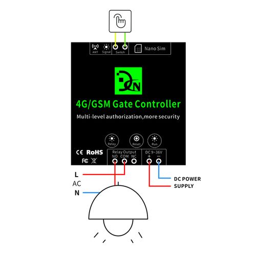 GSM Door Gate Opener Remote On/Off Relay Switch Remote