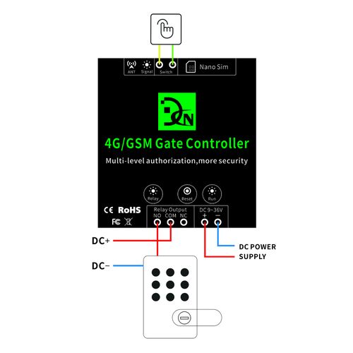 GSM Door Gate Opener Remote On/Off Relay Switch Remote