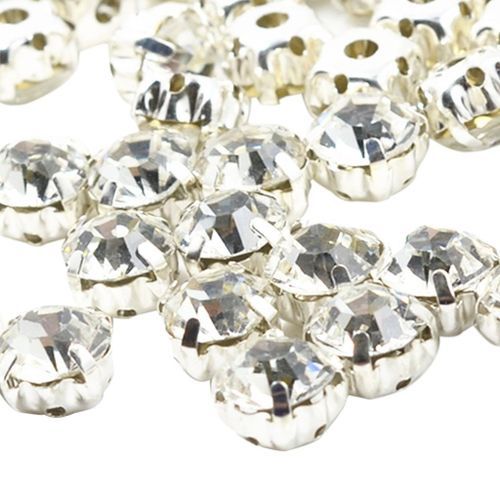 100pcs Rhinestone Loose Faceted Beads Wedding