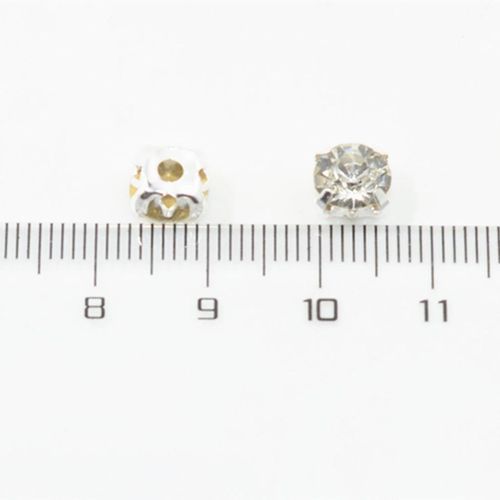 100pcs Rhinestone Loose Faceted Beads Wedding