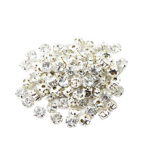 100pcs Rhinestone Loose Faceted Beads Wedding