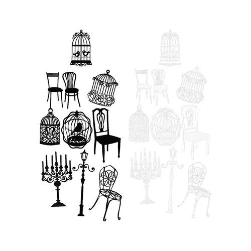 20 Pieces  For Scrapbooking Decorative Chair