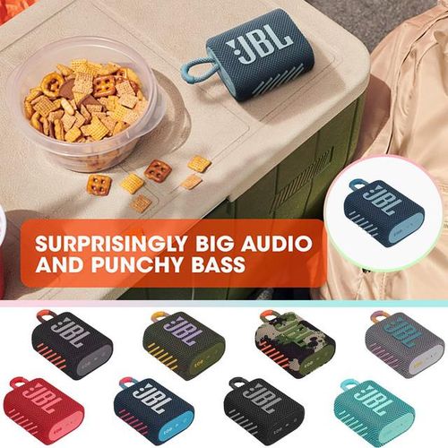 Jbl Go3 Wireless Bluetooth 5.1 Speaker Go 3 Portable Waterproof Mini Outdoor Speakers Sport Bass Sound 5 Hours