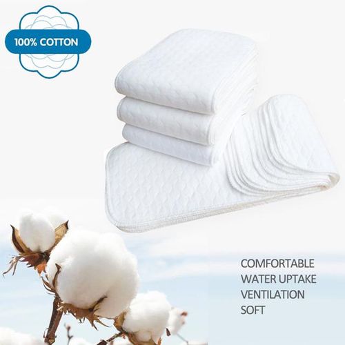 10 Pieces Cotton Diapers Products Three Washable Reusable Baby Diaper Pad Kids Changing Pads Using Accessories 32x12cm