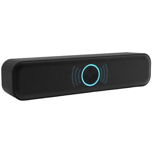 Sound Bar PlugPlay Colorful Lights USB Powered DualBlack