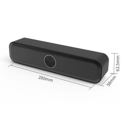 Sound Bar PlugPlay Colorful Lights USB Powered DualBlack