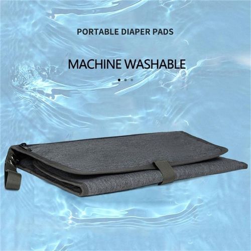 Baby Waterproof Changing Mat Portable Nappy Changing Mat Foldable Cushioned Travel Change Mat for Infant Toddler Newborn