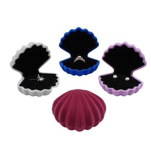 Creative shell shaped earrings, ring boxes, jewelry packaging boxes, gift boxes, proposal gifts