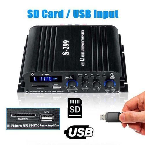 4400W 4.1Channel Mini HiFi Digital Bluetooth Wireless Power Amplifier Car Home Audio Stereo Speakers BAmplifier USBSD AUX