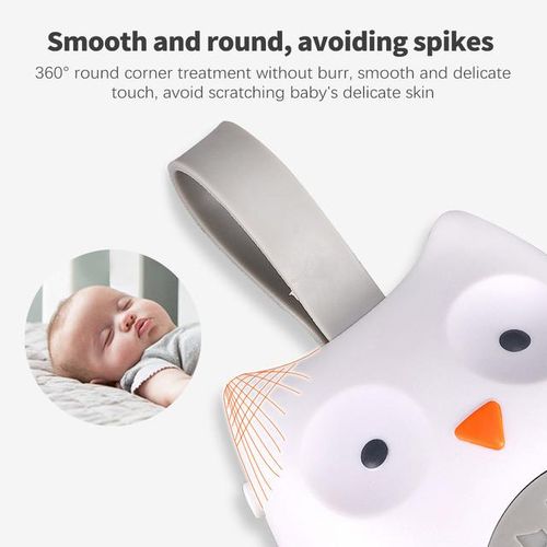 Owl Baby Musical Player Sleeping Noise Machine Toddlers Interactive Toys Silicone Strap Cartoon Early Education