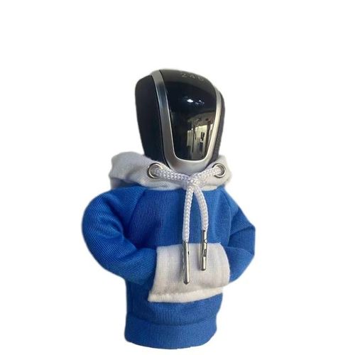 Red Sweater Design Hoodie Car Gear Shift Cover Fit Shift Gear Cover Christmas Halloween Gifts for Men Women-White Blue_PURPLE