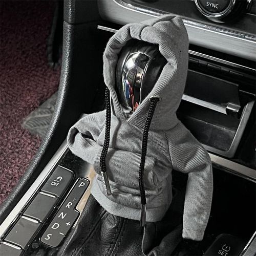 Red Sweater Design Hoodie Car Gear Shift Cover Fit Shift Gear Cover Christmas Halloween Gifts for Men Women-White Blue_PURPLE