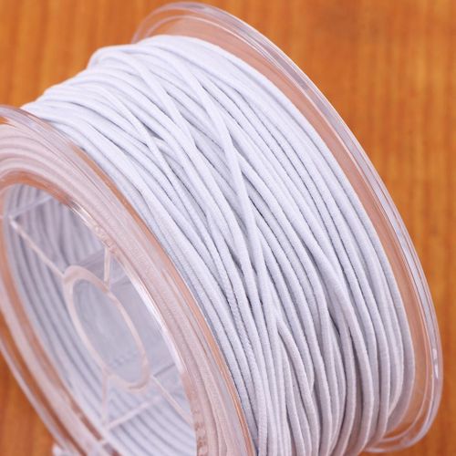 5 Roll 30m,1.2mm White Elastic Thread Bracelet String