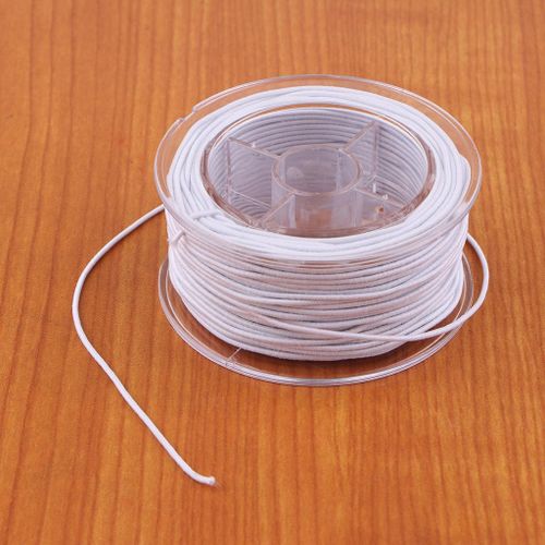5 Roll 30m,1.2mm White Elastic Thread Bracelet String