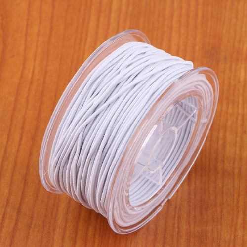 5 Roll 30m,1.2mm White Elastic Thread Bracelet String