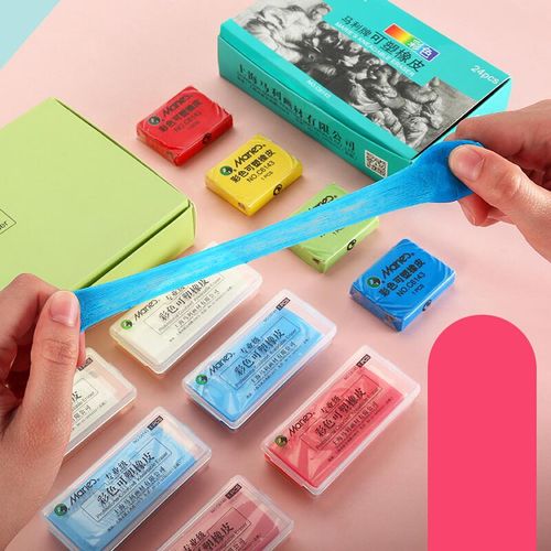 Maries C6143 plastic rubber is the preferred choice for soft and shapeless sketchingMaries C6143 plastic rubber is the preferred choice for soft and shapeless sketching - Random color