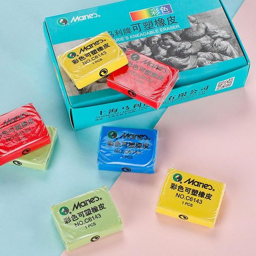 Maries C6143 plastic rubber is the preferred choice for soft and shapeless sketchingMaries C6143 plastic rubber is the preferred choice for soft and shapeless sketching - Random color