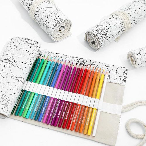 Crayon Bag Japanese Stationery Pencil Cases For Art Brushes Make Up Storage Bag Pencil Roll For School Pencil Case