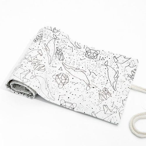 Crayon Bag Japanese Stationery Pencil Cases For Art Brushes Make Up Storage Bag Pencil Roll For School Pencil Case