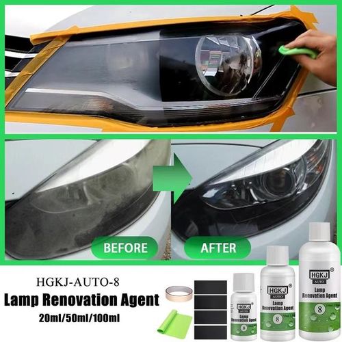 20ML Car Polish Len Restoration Kit Headlight Agent Brightening Headlight Repair Lamp Renovation Agent Paint Care Car Styling-HGKJ-8-20ML_Dark Grey
