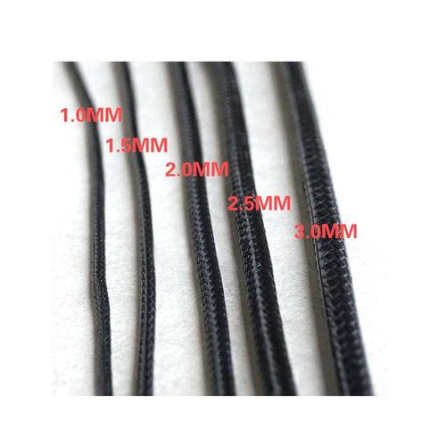 Black Waxed Cotton Cord For Jewelry Making Waxed Thread String Strap Necklace Rope 0.5mm 0.8mm 1mm 1.5mm 2mm 2.5mm 3mm