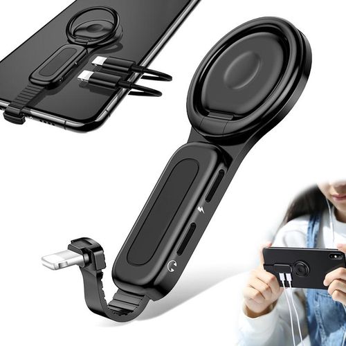 1 Pcs Adapter for Lightning to 3.5mm Audio Plug Ring Holder Durable Fast Charging New