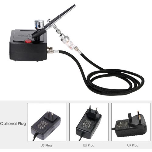 Professional Airbrush Air Compressor Kit for Art Painting Craft Cake Spraying Model Air Brush Nail Tool Set NO5111