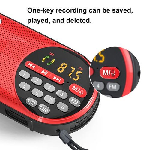 4000mah Rechargeable Fm Radio Portable Speaker Music