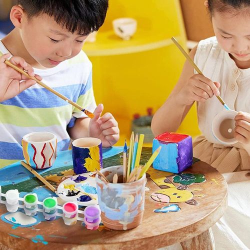 10 Strips 60 Pots Empty Paint Pots White Paint Cup Strip Pai