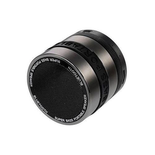 BT Speaker Super Bass Bluetooth 2.1  EDR MP3 Speaker W Microphone FM Radio Blacksilver HTS
