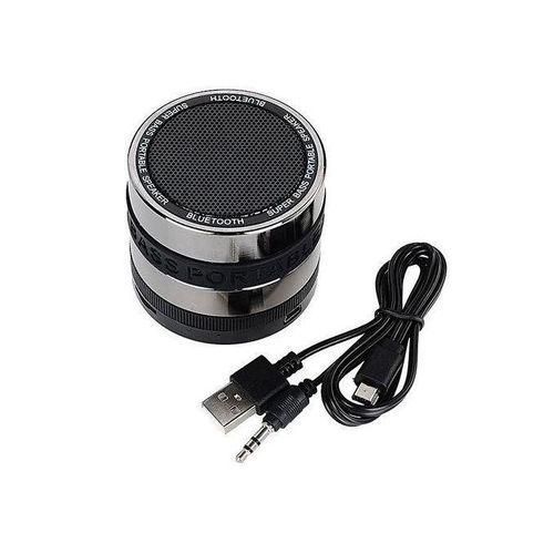 BT Speaker Super Bass Bluetooth 2.1  EDR MP3 Speaker W Microphone FM Radio Blacksilver HTS