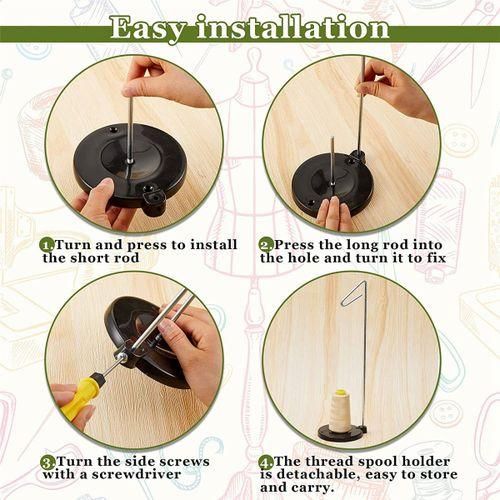 915 Generation 9 PCS Cone Thread Holder Adjustable Single Thread Spool Holder Single Thread Stand Kit and Coil Claw Thread Holder