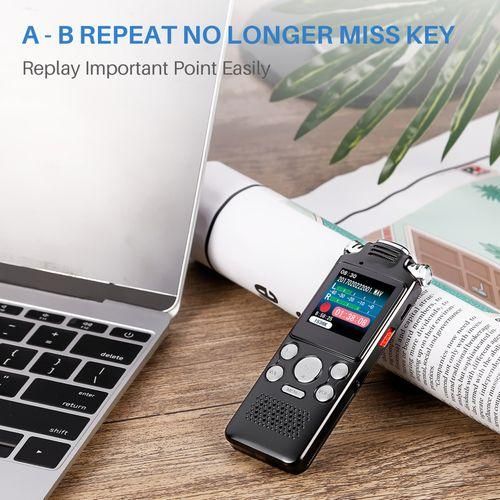 8GB Voice Recorder Noise Cancelling Audio Recorder Double
