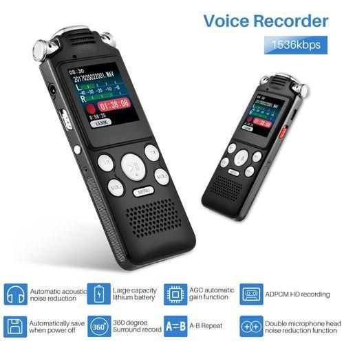 8GB Voice Recorder Noise Cancelling Audio Recorder Double