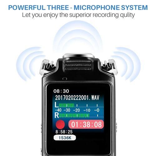 8GB Voice Recorder Noise Cancelling Audio Recorder Double
