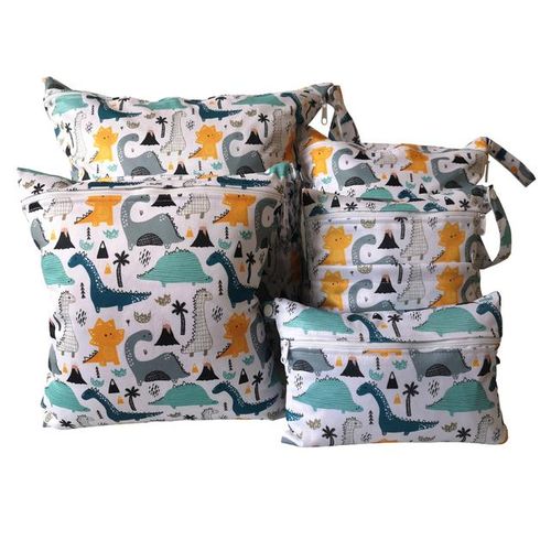 Five combinations Set waterproof diaper bag 40*45CM 30*36cm 28*30cm 20*25cm 15*22.5cm cycle use washable baby diaper bags