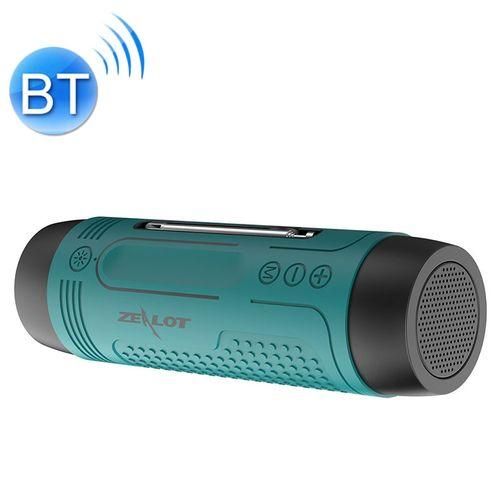 Zealot A2 Multifunctional Bass Wireless Bluetooth Speaker, Builtin Microphone, Support Bluetooth Call  AUX  TF Card  LED Lights Mint Green