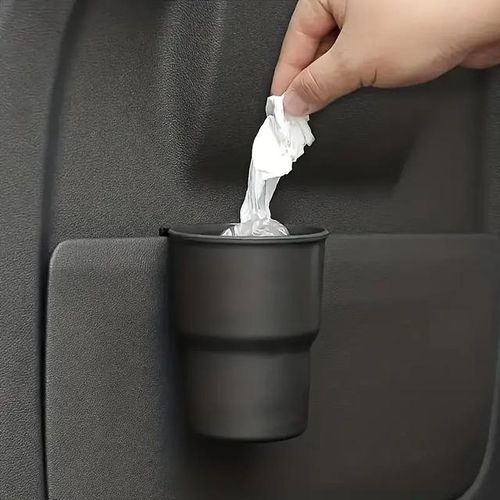 2PCS Multifunctional Car Water Cup Holder Mobile Phone Holder Beverage Holder Trash Can Air Outlet Chair Back Door Armrest Box-Coffee_Orange