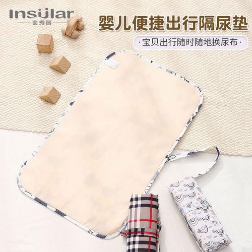 Waterproof Nylon Portable Baby Diaper Pad Diaper Bag Multifunctional Baby Diaper Changing Table for Mother Baby Supplies