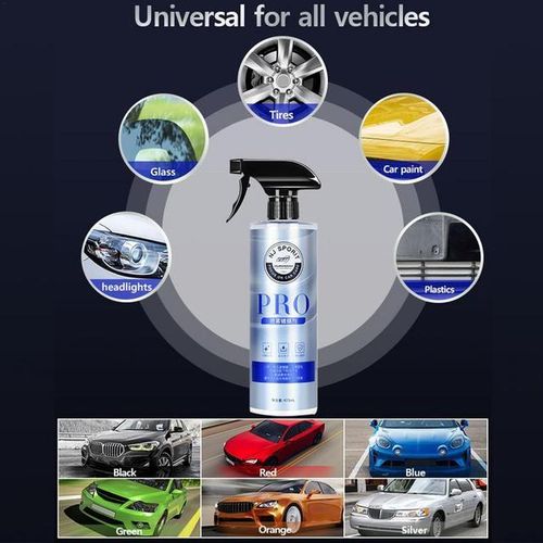 Quick Car Coating Spray Auto Shield Coating Car Paint Repair Nano Spray 473ml Anti Fouling Ceramic Coating Spray Cratch Remover-473ml_Red