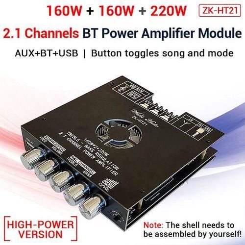 ZKHT21 TDA7498E Bluetooth 5.0 Subwoofer Amplifier Board 160WX2220W 2.1 Channel Power Audio Stereo Amplifier Board BAMP