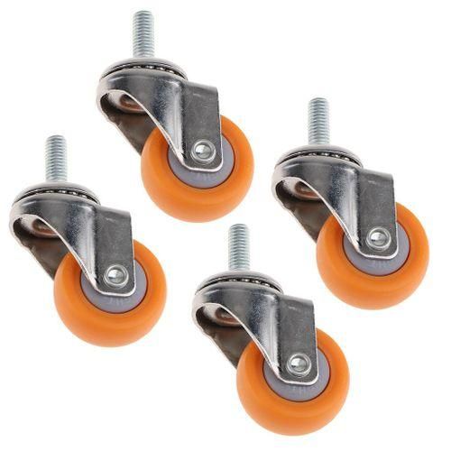 1.5inch Stem Swivel Casters Wheels With For Shopping 4pcs
