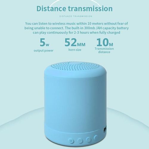 Portable Mini Wireless Bluetooth Speaker Portable Small Pocket-Sized Fm Function Support Tf / Usb /aux Speakers